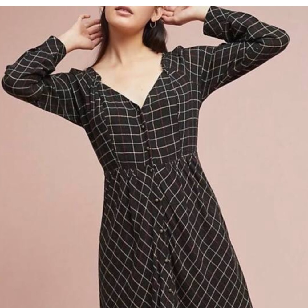 Anthropologie Akemi + Kin Annie Plaid Dress